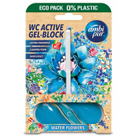 Гелевый подвесной блок для туалета Ambi Pur WC Active Gel-Block Водяные цветы, 45 г